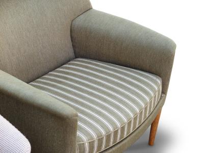 Ejner Larsen Aksel Bender Madsen Pair Aksel Bender Madsen Ejner Larsen Danish Lounge Chairs for Reupholstery