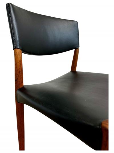 Ejner Larsen Aksel Bender Madsen Teak Side Dining Chairs for Willy Beck 1950