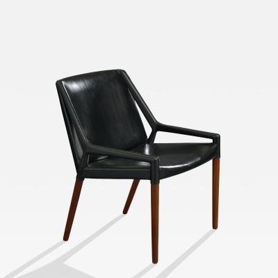 Ejner Larsen Axel Bender Madsen Lounge Chair in Teak Denmark 1950s