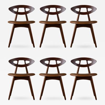 Ejvind A Johansson Ejvind A Johansson Set of 6 Eye Chairs