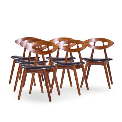 Ejvind A Johansson Ejvind A Johansson for Ivan Gern M belfabrik Model 84 Eye Dining Chair Set 6