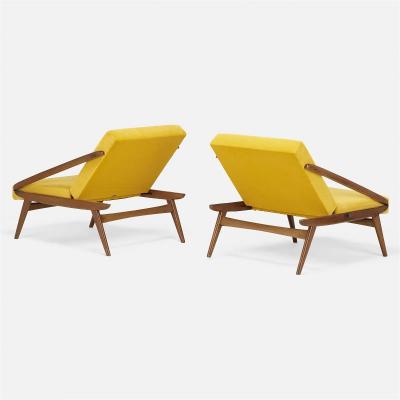 Ejvind A Johansson Pair of Ejvind A Johansson Adjustable Lounge Chairs