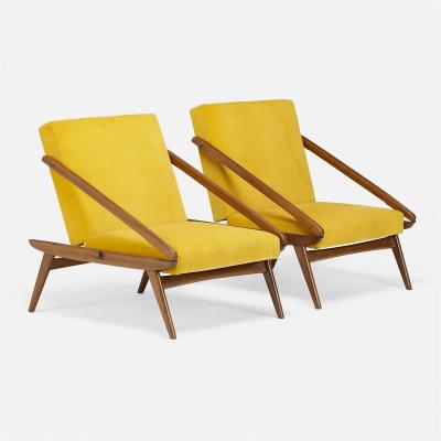 Ejvind A Johansson Pair of Ejvind A Johansson Adjustable Lounge Chairs