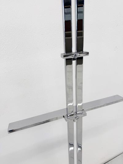 Elaine Cohen Stunning Chrome Easel by Elaine Cohen for Design Institute of America 1970s