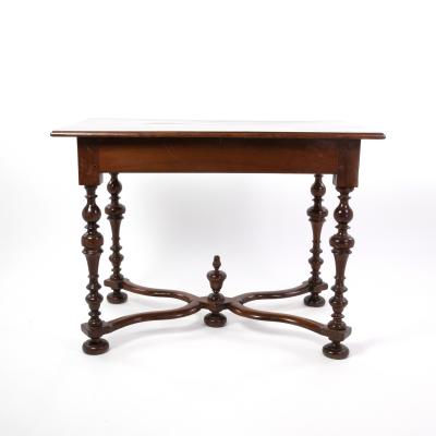 Elegant 19th Century French Baroque Style Fruitwood Writing Table Circa 1880 