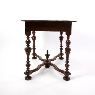 Elegant 19th Century French Baroque Style Fruitwood Writing Table Circa 1880 