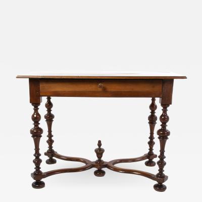 Elegant 19th Century French Baroque Style Fruitwood Writing Table Circa 1880 
