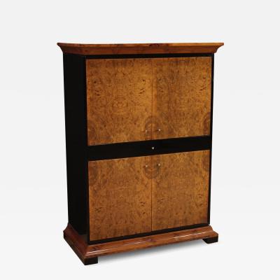 Elegant 20th century burl sideboard