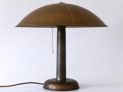 Elegant Bauhaus Art Deco Brass Table Lamp or Desk Light Germany 1930s