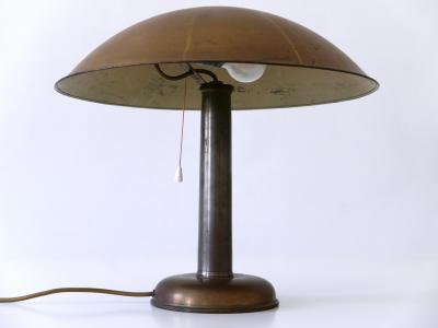 Elegant Bauhaus Art Deco Brass Table Lamp or Desk Light Germany 1930s