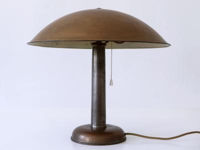 Elegant Bauhaus Art Deco Brass Table Lamp or Desk Light Germany 1930s