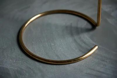 Elegant Brass Candle Holder Set Denmark 1960s