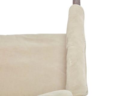 Elegant Caned Lounge Chair in the Style of Dunbar