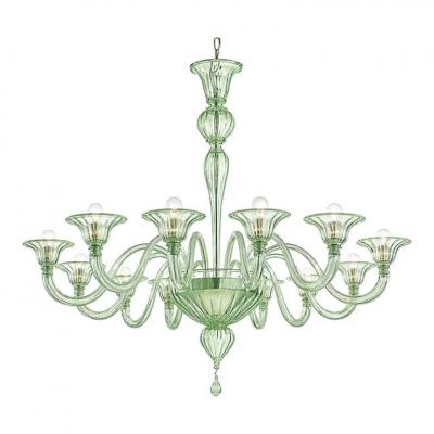 Elegant Contemporary Rigadin Murano Glass Chandelier