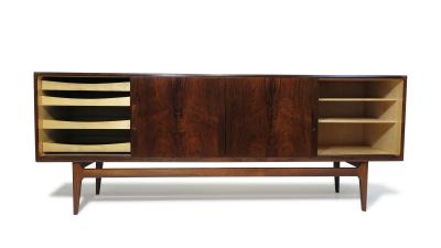 Elegant Danish Brazilian Rosewood Credenza