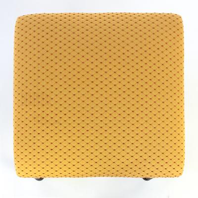 Elegant French Turned Walnut And Upholstered Stool