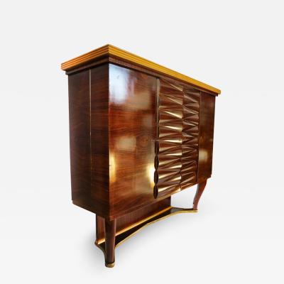 Elegant Italian Art Deco Dry Bar Cabinet by Michele Merighi 1940