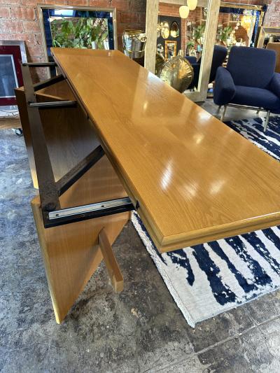 Elegant Italian Mid Century Adjustable Console Table 1970s