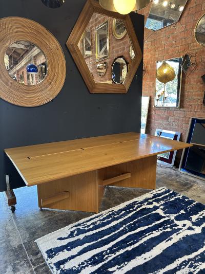 Elegant Italian Mid Century Adjustable Console Table 1970s