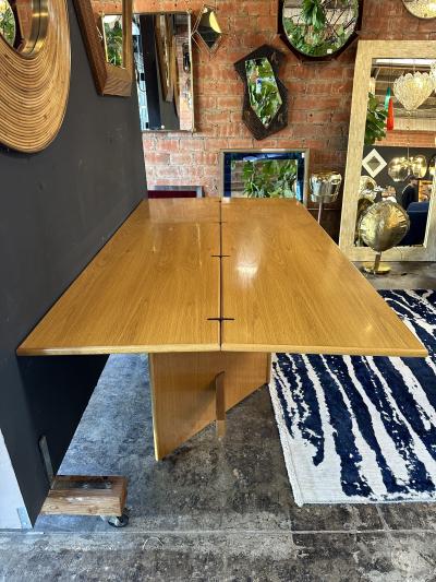 Elegant Italian Mid Century Adjustable Console Table 1970s