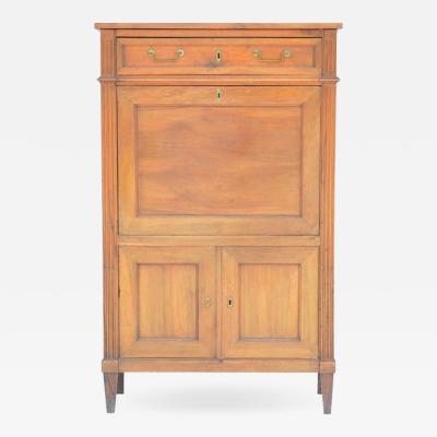 Elegant Louis XVI Cherrywood Secr taire Cabinet