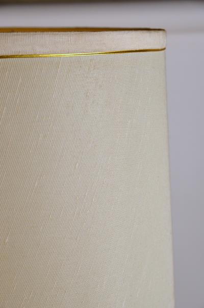 Elegant Mayan Inspired Ceramic Lamp with Original Shade