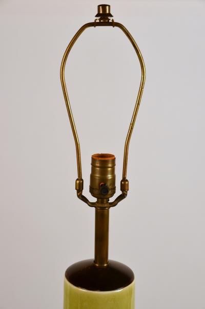 Elegant Mayan Inspired Ceramic Lamp with Original Shade
