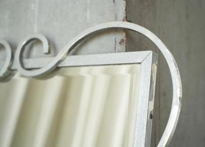 Elegant Mid Century Mirror in Metal by Mirox Belgium 1950s