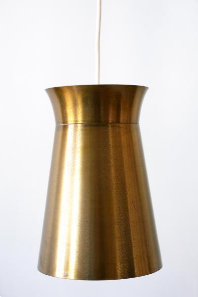Elegant Mid Century Modern Brass Pendant Lamps or Hanging Lights 1950s Germany