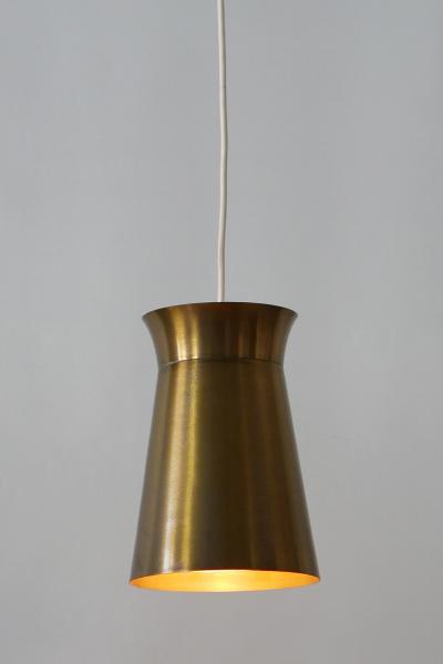 Elegant Mid Century Modern Brass Pendant Lamps or Hanging Lights 1950s Germany