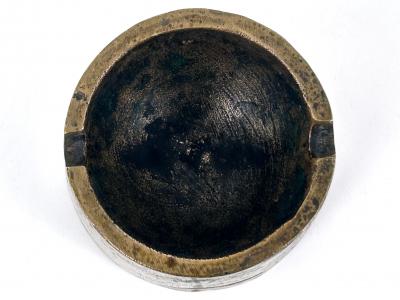 Elegant Mid Century Modern Cast Bronze Ashtray Germany 1960s