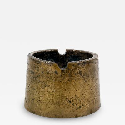 Elegant Mid Century Modern Cast Bronze Ashtray Germany 1960s
