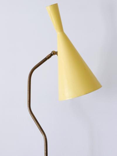 Elegant Mid Century Modern Diabolo Floor Lamp or Reading Light Austria 1950s