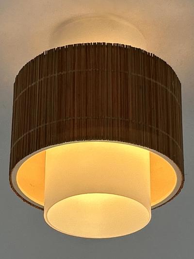 Elegant Mid Century Modern Flush Mount or Ceiling Fixture Germany 1960s
