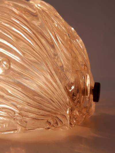 Elegant Mid Century Modern Iridescent Murano Glass Ceiling Lamp or Sconce 1950s