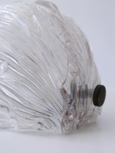 Elegant Mid Century Modern Iridescent Murano Glass Ceiling Lamp or Sconce 1950s