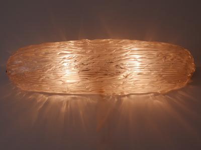 Elegant Mid Century Modern Iridescent Murano Glass Ceiling Lamp or Sconce 1950s