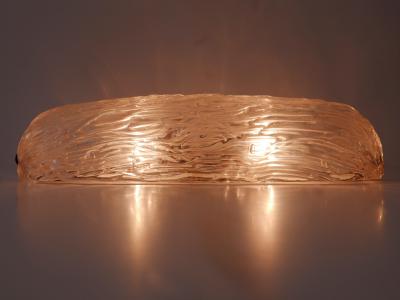 Elegant Mid Century Modern Iridescent Murano Glass Ceiling Lamp or Sconce 1950s