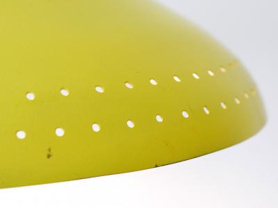 Elegant Mid Century Modern Perforated Aluminium Pendant Lamp Austria 1960s