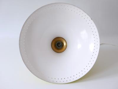 Elegant Mid Century Modern Perforated Aluminium Pendant Lamp Austria 1960s