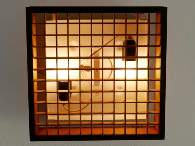 Elegant Mid Century Modern Pine Wood Flush Mount or Ceiling Lamps Sweden 1970s