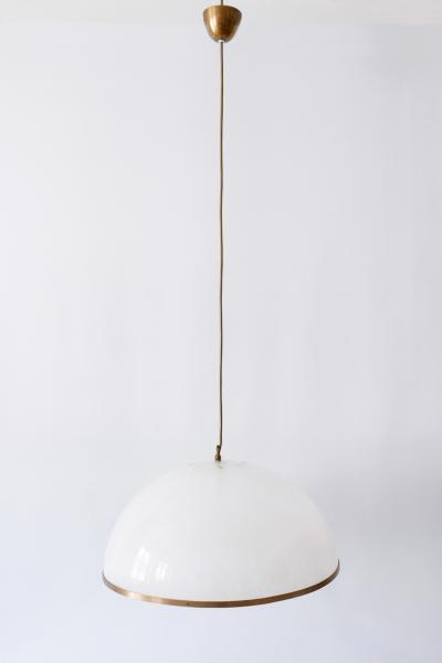 Elegant Mid Century Modern Textured Lucite Pendant Lamp or Hanging Light 1970s