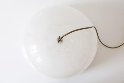 Elegant Mid Century Modern Textured Lucite Pendant Lamp or Hanging Light 1970s