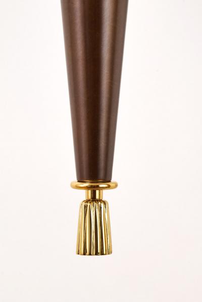 Elegant Pair of French 1950s Bronze Sconces