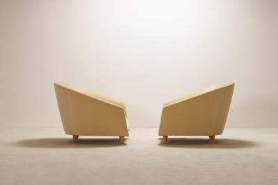 Elegant Pair of Italian Armchairs