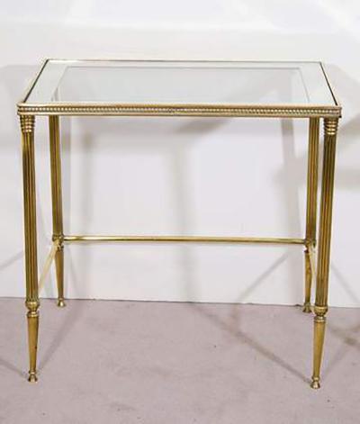 Elegant Pair of Italian Mirrored Nesting Tables