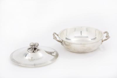 Elegant Refined French Silver Covered Dish