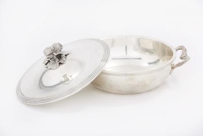 Elegant Refined French Silver Covered Dish