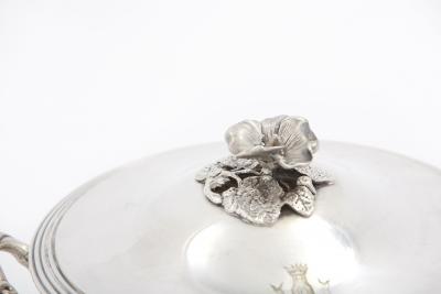 Elegant Refined French Silver Covered Dish