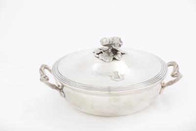 Elegant Refined French Silver Covered Dish